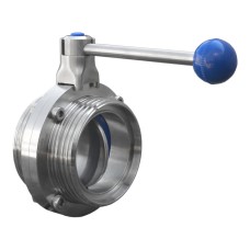 Затвор нержавеющий дисковый поворотный запорный приварной 12Х18Н9ТЛ ДУ 200 Ру 10 Арма-Пром